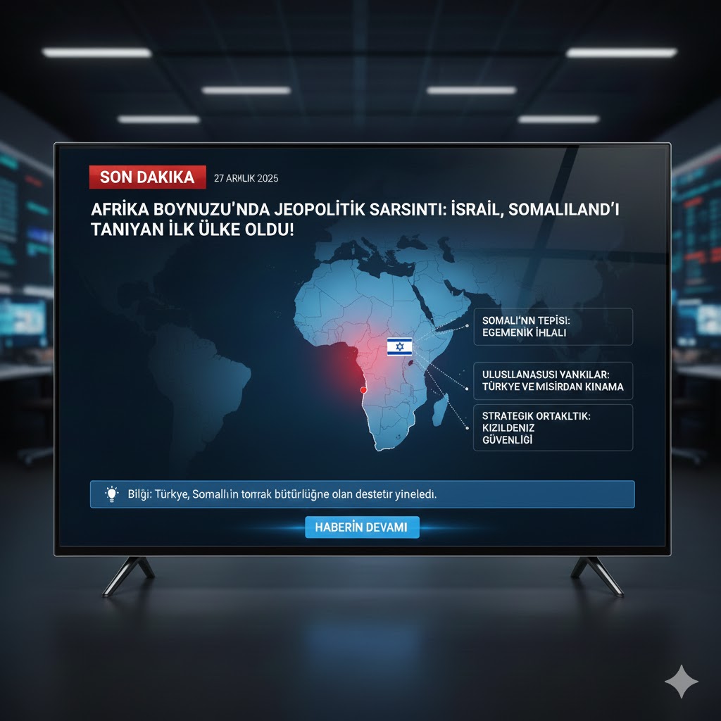 Afrika Boynuzu'nda Jeopolitik Deprem: İsrail, Somaliland'i Tanıyan İlk Ülke Oldu!